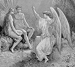 Angel Raphael speaking to Adam & Eve